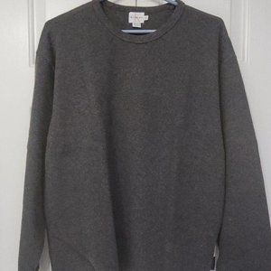 Calvin Klein Pullover Crew Neck Super Soft Dark Gray Long Sleeve 100%Cotton S